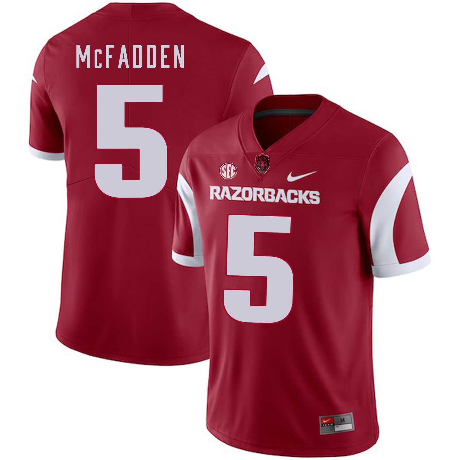 Arkansas Razorbacks #5 Darren McFadden Red College Football Jersey